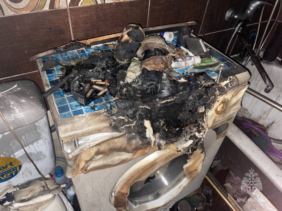 Стиральная машина стала причиной пожара в Северодвинске